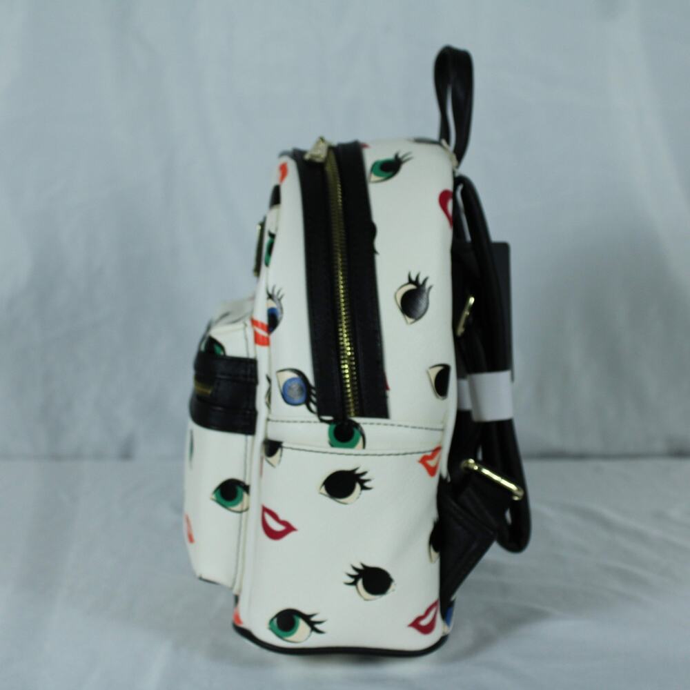 Loungefly Disney Princess Eyes & Lips Mini Backpack – OG Heart Logo 2017 NWT HTF - Picture 13 of 14